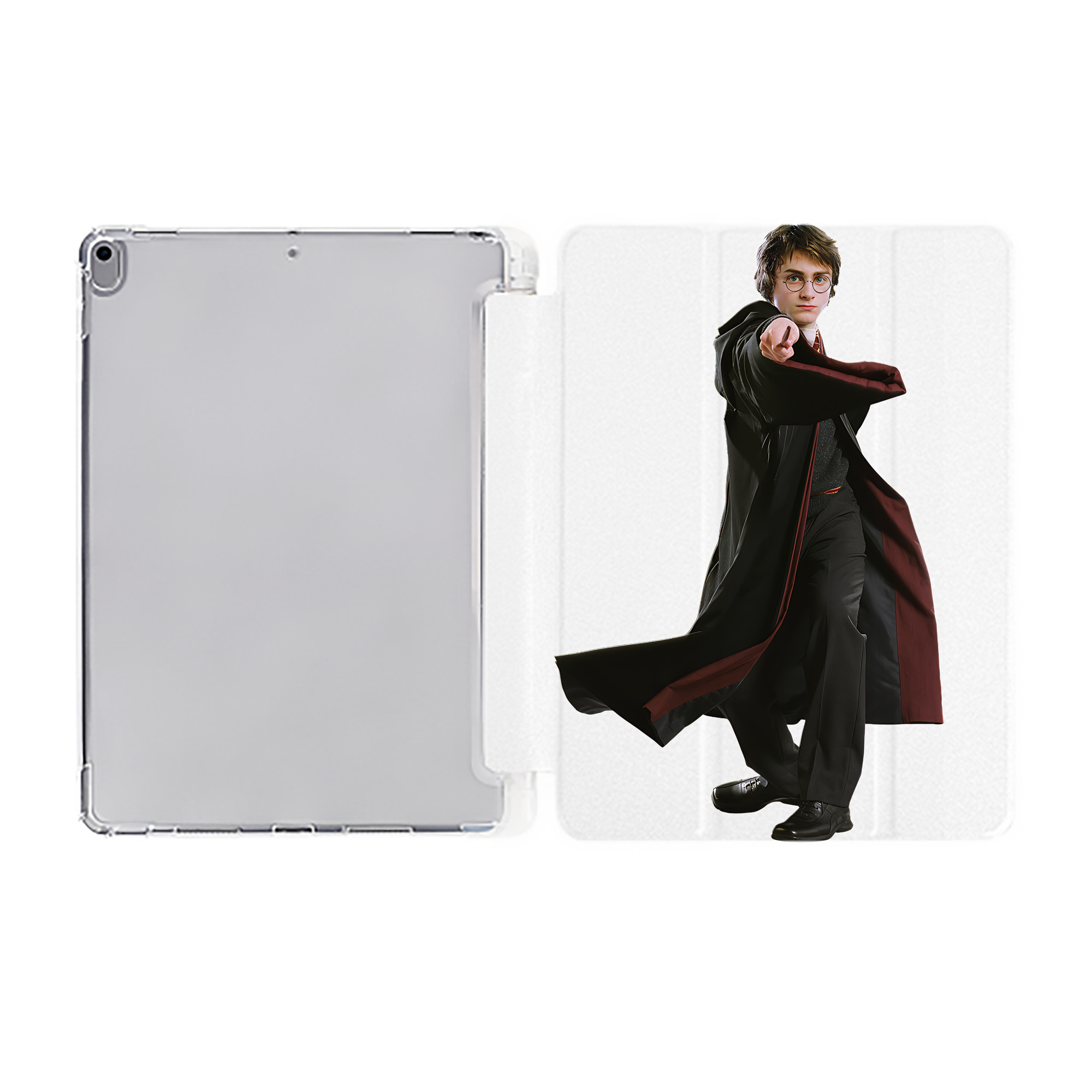 （画像用） Harry Potter ハリー・ポッターシリーズ IPad ケース ペン収納付き 三つ折りスタンド PUレザー×シリコン 対応機種9.5/10.5/10.9インチ